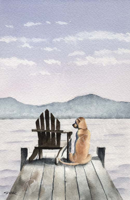 A Labrador Retriever other print based on a David J Rogers original watercolor
