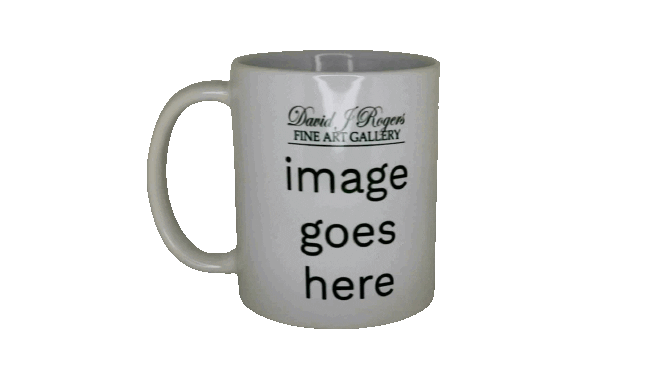 German Wirehaired Pointer Pencil Mug Art by Artist DJ Rogers