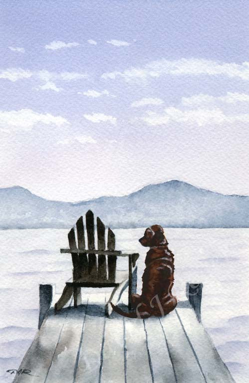 A Chesapeake Bay Retriever other print based on a David J Rogers original watercolor