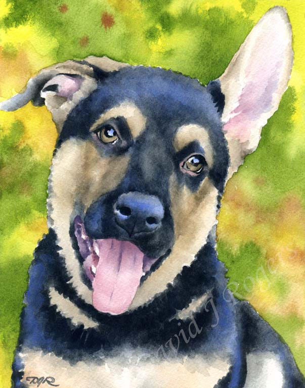 Dog Acrylic Painting Easy German Shepherd Painting Easy German