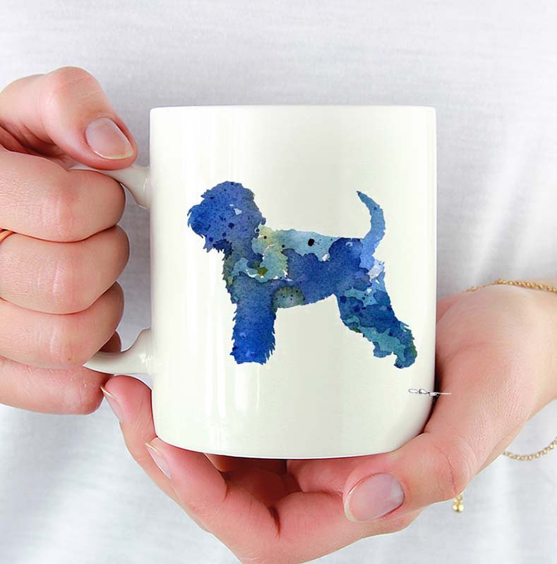 A Soft Coated Wheaten Terrier 0 print based on a David J Rogers original watercolor
