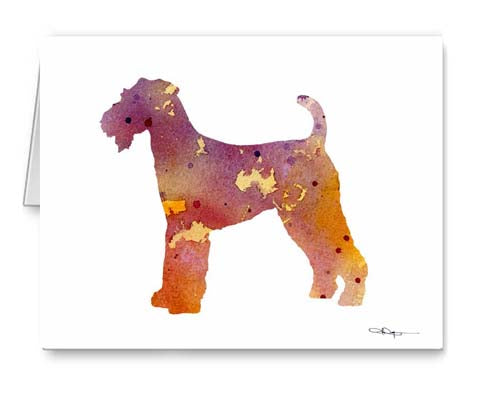 A Lakeland Terrier 0 print based on a David J Rogers original watercolor