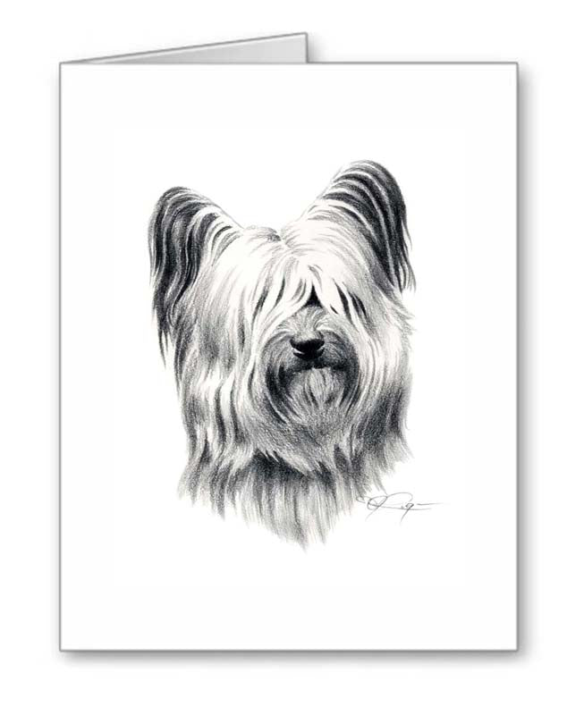 A Silky Terrier 0 print based on a David J Rogers original watercolor